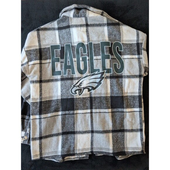 Gameday Couture Philadelphia Eagles Fieldside Fun Plaid Overshirt Shacket - Picture 11 of 13